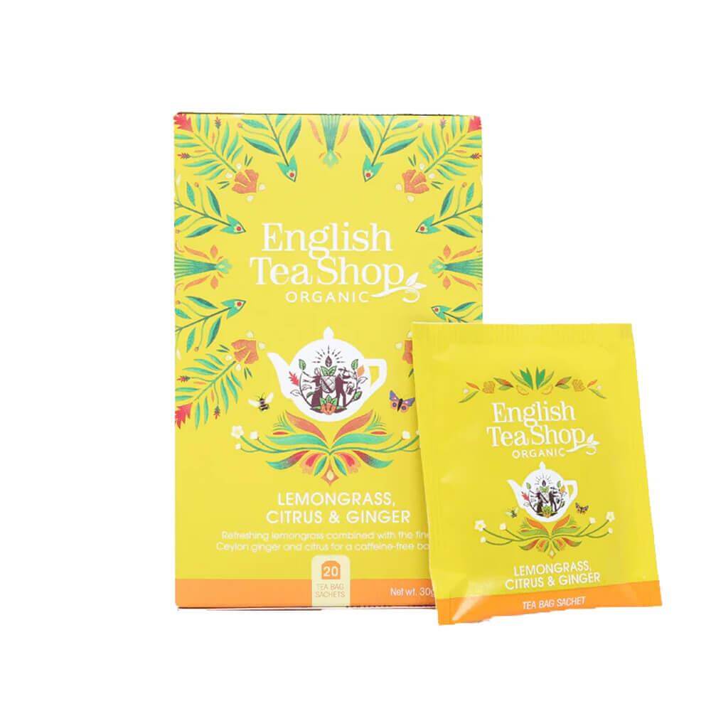 English Tea Organic Lemongrass Citrus & Ginger- 20 Sachets
